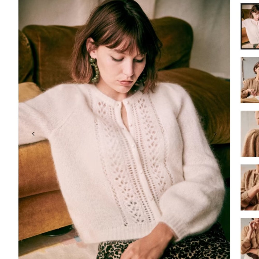 Sezane Egide Jumper White